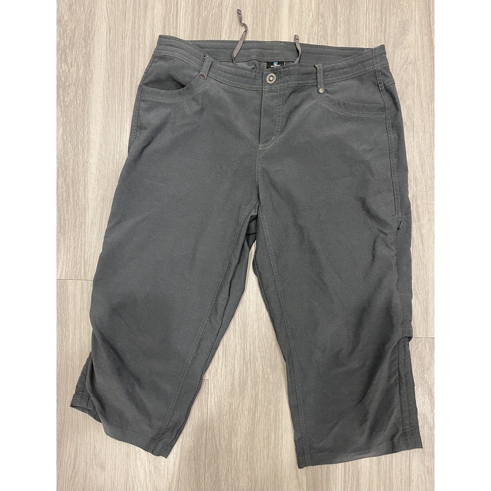 Kuhl Gray Cropped Cargo Capri Pants Size 12